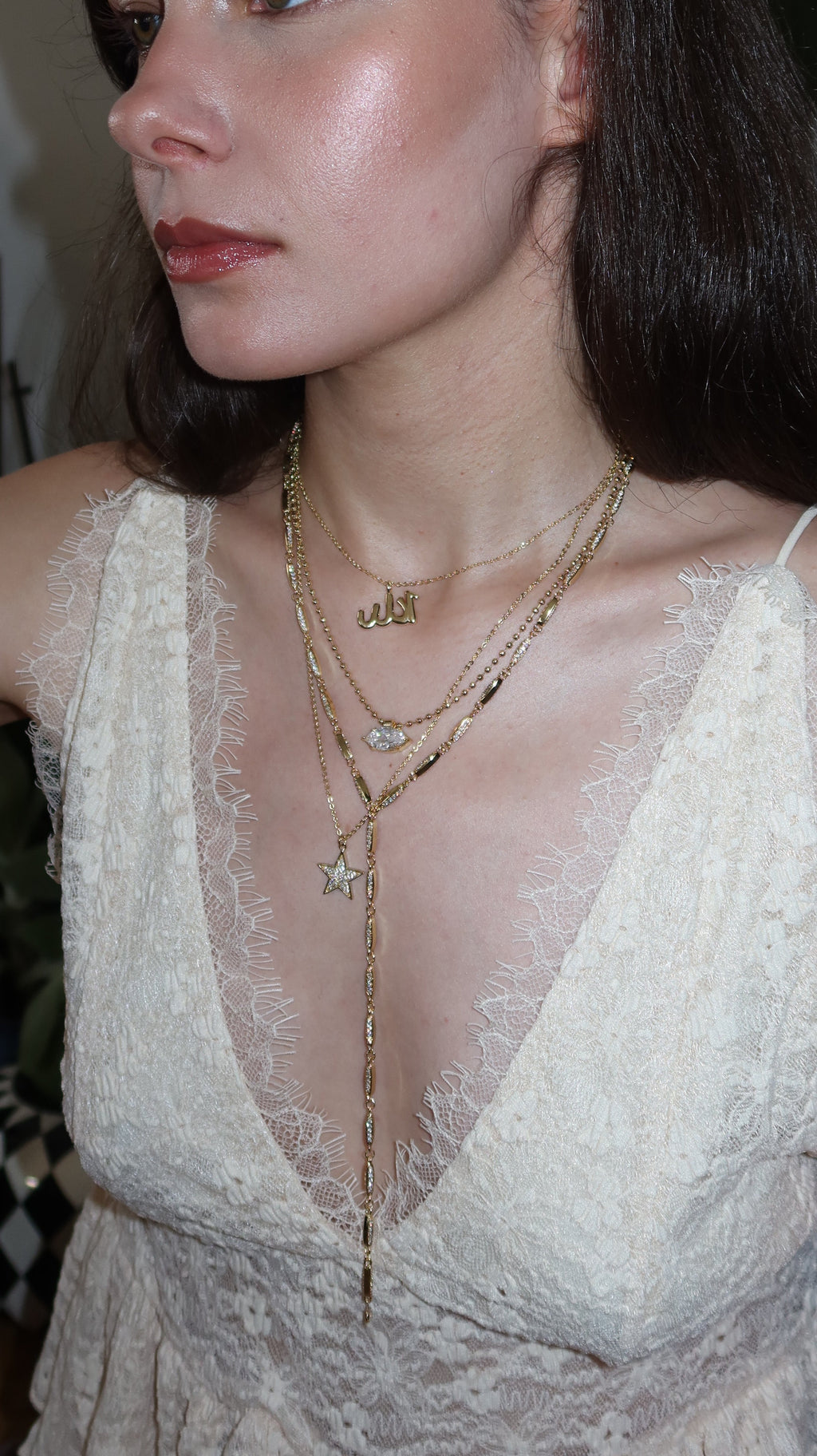 Marquise Gold Kolye