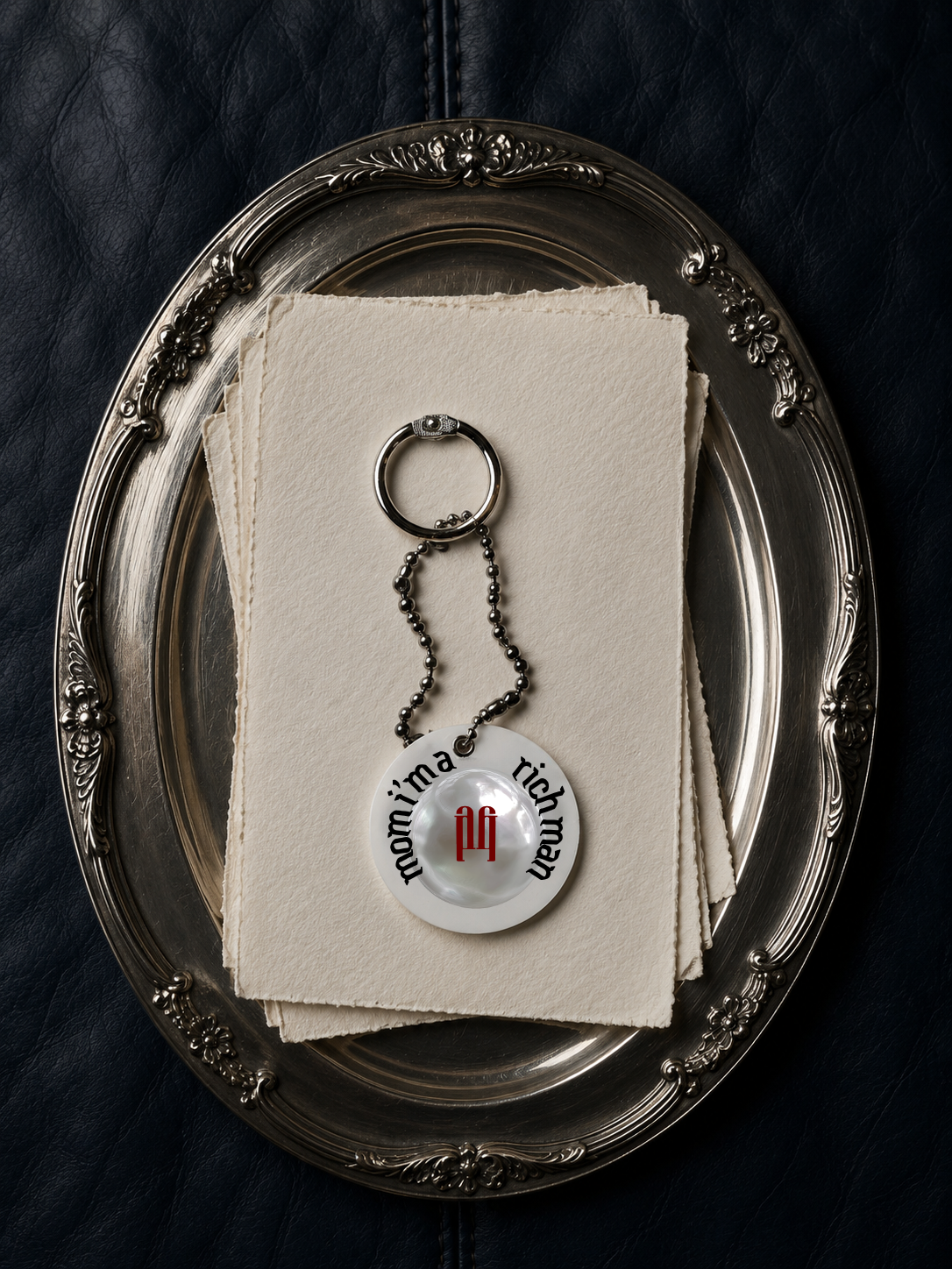 Keychain -Mom I'm a Rich Man
