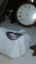PAVE RIPPLE Silver Yüzük