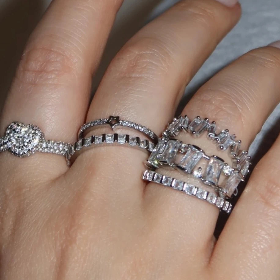 Mini Baget Silver Yüzük