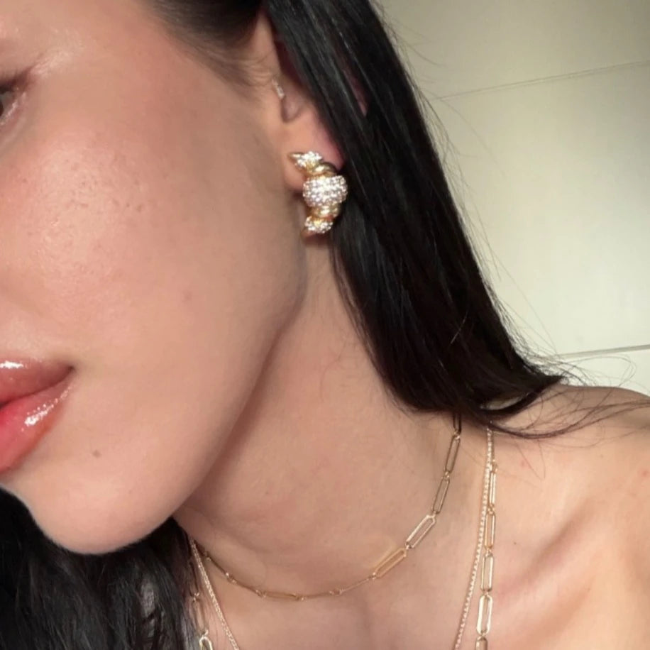 Kruvasan Gold Küpe