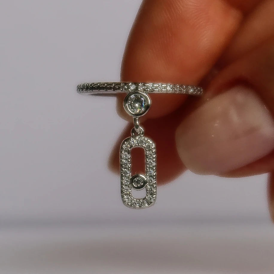 Sallantılı Silver Yüzük