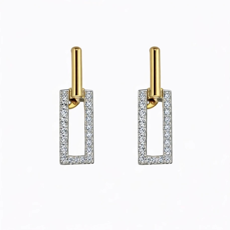 Ataç Silver+Gold Küpe